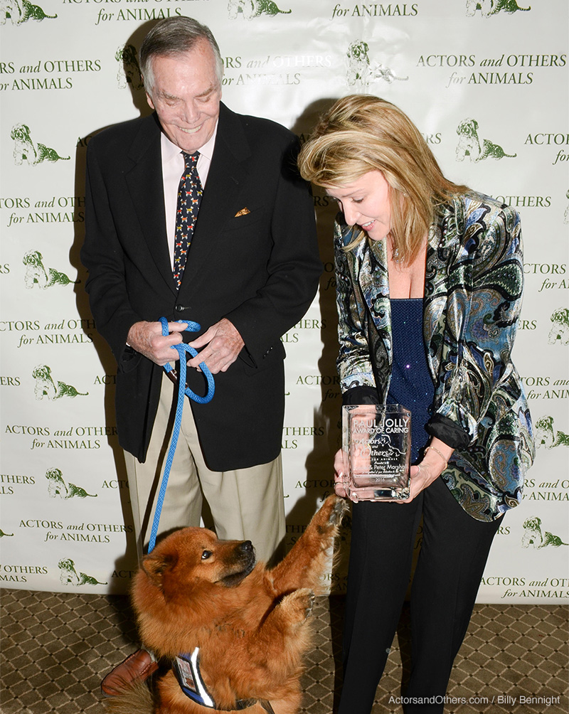 Peter Marshall, Laurie Marshall and their service dog Teddy Bear